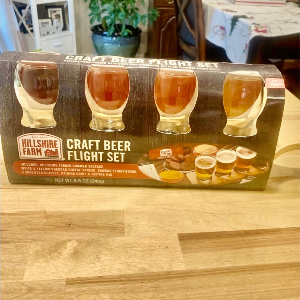 Craft beer flight set
